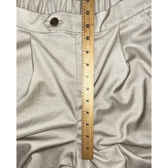 NWT Banana Republic High-Rise Wide Leg Tan Pants Women's 4 27X30 - Picture 3 of 9